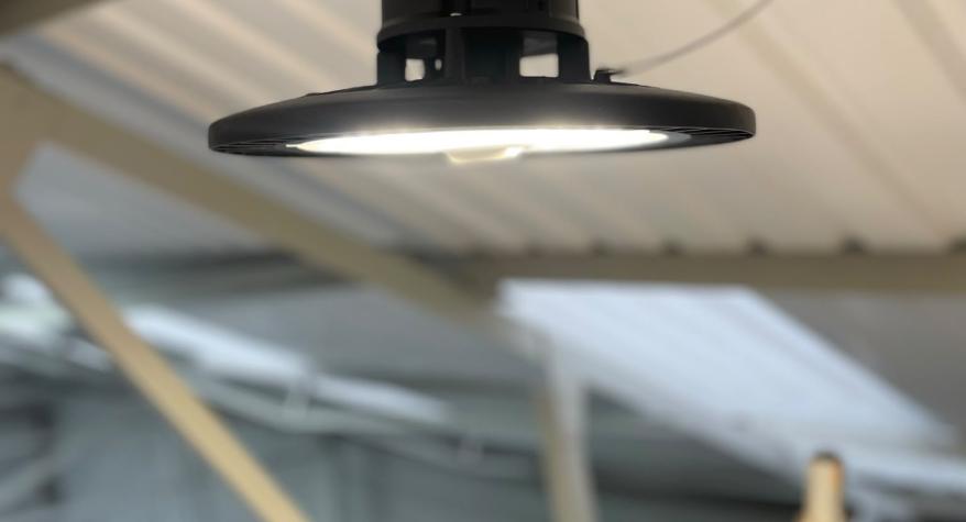 Commercial High bay led lighting installation in Bromsgrove