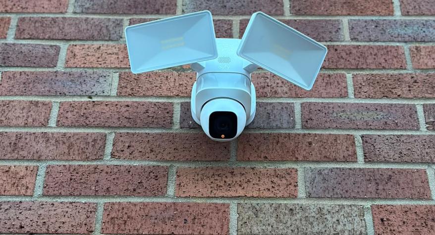 External flood light with camera install in Bromsgrove