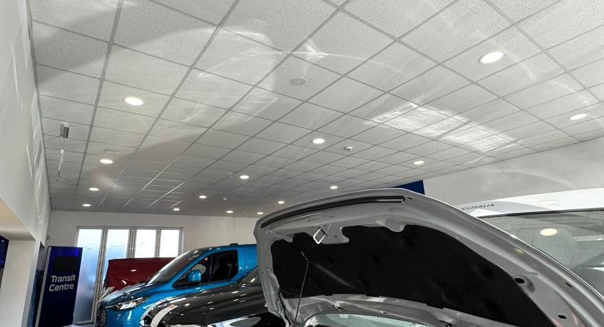 Car Showroom Lighting at Ford, Birmingham