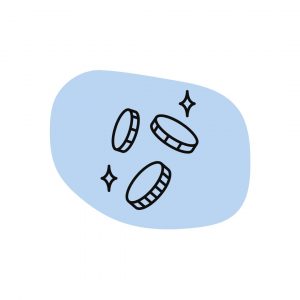 7 coins icon