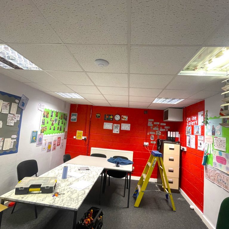 school before School lights before Modern Lighting and Electrical services installation